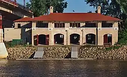 Minnesota Boat Club Boathouse on Raspberry Island