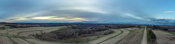 Minnesota sunset in Pleasant Hill Township