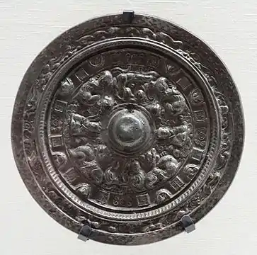 Bronze mirror of Chinese origin