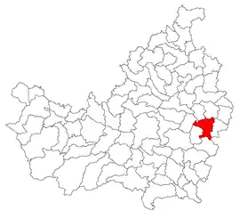 Location in Cluj County