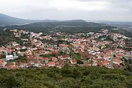 The village of Moitas Venda in the shadow of the Cabeço de Santa Marta