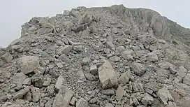 Pasubio, mine rubble on Selletta (Ital) / Eselsrücken (Ger)