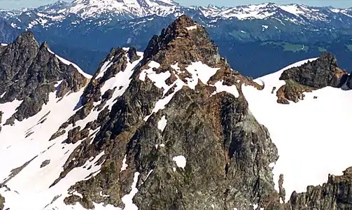 Monte Cristo Peak from Columbia Peak