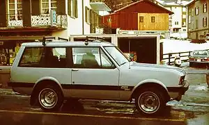 Monteverdi Safari at a Swiss ski resort in 1978