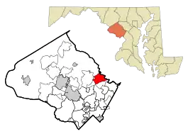 Location in the U.S. state of Maryland