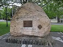 Monument to Francisco in New Bedford, Massachusetts