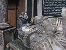 Monument to John Manners, 4th Earl of Rutland in St Mary the Virgin's Church, Bottesford, Leicestershire, by Gerard Johnson the elder (1588).