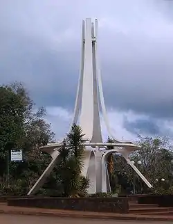 Monument built for the city's 50th anniversary