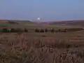 Moonrise over Aled valley.