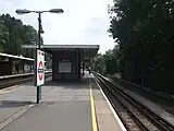 Northbound fast platform looking south (platform 1)