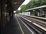 Southbound fast platform looking north (platform 2)