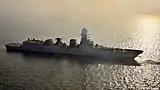 Mormugao, second indigenous stealth destroyer of the P15B class during maiden sortie.