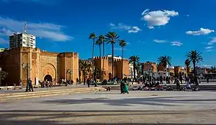 City walls, including Bab al-Had (left)