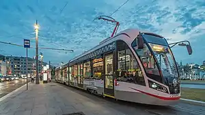 71-931 tram car near Tverskaya Zastava Square