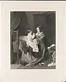 Mother & child at bedtime after W P Frith, R.A.