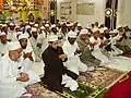 Moulana Ghousavi Shah praying dua at Masjid-E-Kareemullah Shah, Hyderabad, India.