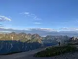 Mount Hotakadake and Mount Yari from Mount Chō