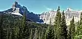 Mount Wilbur (left), Iceberg Peak, B-7 Pillar (right)