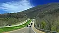 I-80 in the township (Nescopeck Mountain rises in the distance)