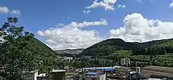 Mountains in Pingchuan Community, Hongguo Subdistrict.