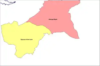 Ogooue et des Lacs Department in the region