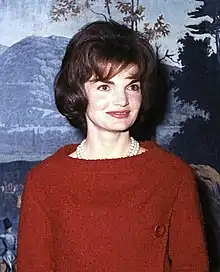 Jacqueline Kennedy Onassis, former First Lady of the United States; Columbian College '51