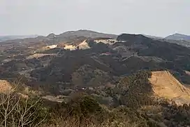 View of Mount Atago from Mount Iyogatake