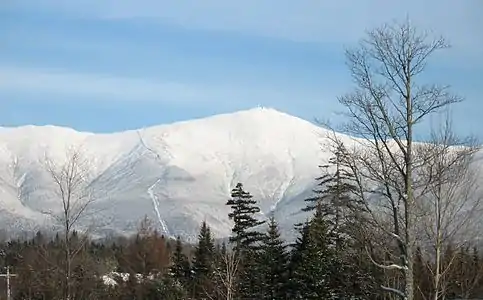 59. Mount Washington is the highest summit of the White Mountains and New Hampshire.