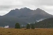 Mount Ossa is the apex of the Australian island of Tasmania.