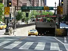 North end, before the tunnel was converted to one-way northbound