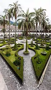 The main courtyard.