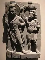 The protector Vajrapani of the Buddha is another incarnation of Heracles (Gandhara, 1st century CE).