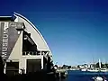 A view of the museum from up the creek