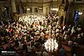 Turkish Muslims at the Eyüp Sultan Mosque on Eid al-Adha