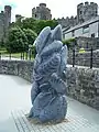 Blue mussel sculpture at Conwy, North Wales near Conwy Castle