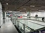 View of the concourse level of the station