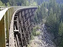 Myra Canyon Section of the Kettle Valley Railway in 2003