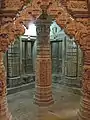 Pillars inside temple