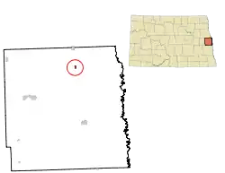 Location of Buxton, North Dakota