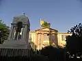 Faneromeni Square view with the Byzantine flag