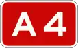 A4 motorway shield}}