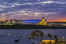 Alexander Nevsky Cathedral and Nizhny Novgorod Stadium