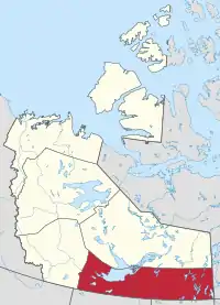 Location within the Northwest Territories