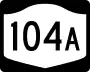 New York State Route 104A marker