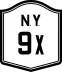 New York State Route 9X marker