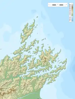 Location of Te Koko-o-Kupe