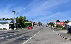 State Highway 1 at Waikouaiti, looking south