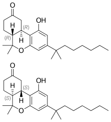 Skeletal formula of nabilone