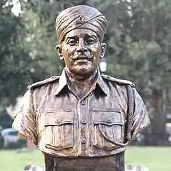 Jadunath Singh's statue at Param Yodha Sthal, National War Memorial, New Delhi