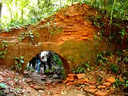 Nalrajar Garh fortification wall in Chilapata Forests, West Bengal, is one of the last surviving fortification remains from the Gupta period, currently 5–7 m high